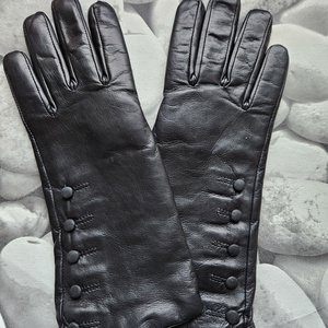 fekete, gombos - ruha & divat - sál, sapka, kendő - kesztyű - Meska.hu