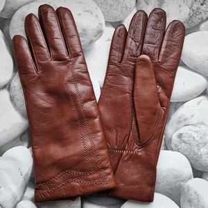 Konyak színű ,díszvarrott, Ruha & Divat, Sál, Sapka, Kendő, Kesztyű, Bőrművesség, Varrás, MESKA