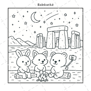 Színező lapok - Mini Pack digitális színezőkönyv: digitális és nyomtatható színezőlap - Travel Friends 6 db pack - otthon & életmód - papír, írószer - színező - Meska.hu