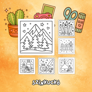 Színezőfüzet felnőtteknek stressz ellen. Kifestő, színező. - otthon & életmód - papír, írószer - színező - Meska.hu