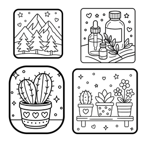 Színezőfüzet felnőtteknek stressz ellen. Kifestő, színező. - otthon & életmód - papír, írószer - színező - Meska.hu