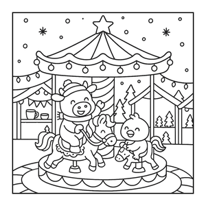 Karácsonyi színezőfüzet gyerekeknek és felnőtteknek. Kifestő kislányoknak karácsonyi ajándék. Boci és Csibe karácsonykor - otthon & életmód - papír, írószer - színező - Meska.hu