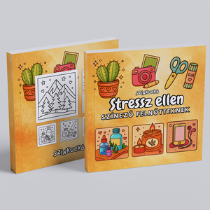 Színezőfüzet felnőtteknek stressz ellen. Kifestő, színező., Otthon & Életmód, Papír, írószer, Színező, Papírművészet, Fotó, grafika, rajz, illusztráció, MESKA
