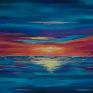 Tájkép - Béke horizontja, Művészet, Festmény, Akril, , MESKA