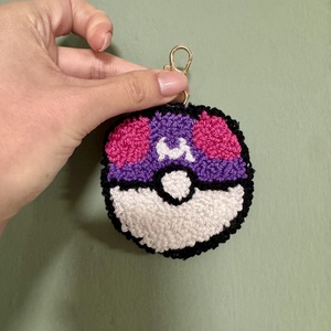 Pokémonos kulcstartó - master ball - táska & tok - kulcstartó & táskadísz - kulcstartó - Meska.hu