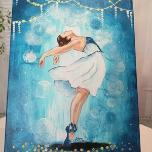 Balerina, Művészet, Festmény, Akril, Festészet, MESKA