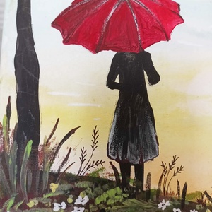 Őszi tájkép - művészet - festmény - akril - Meska.hu