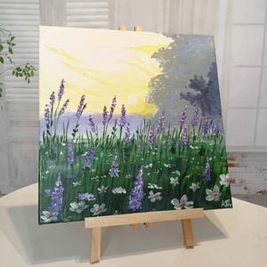 Virágos rét - művészet - festmény - akril - Meska.hu