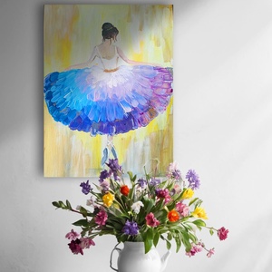 Akril festmény - Balerina - művészet - festmény - akril - Meska.hu