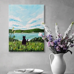 Akril festmény - cica - Meska.hu