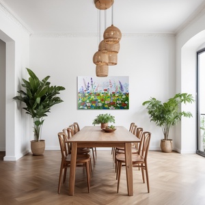 Akril festmény - Vadvirágos rét - Meska.hu