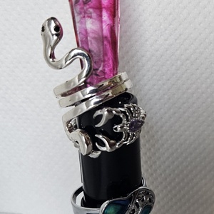 epoxy rúzs gyűrűtartó, Ékszer, Ékszertartó, Ékszertartó állvány, Ékszerkészítés, Festészet, MESKA
