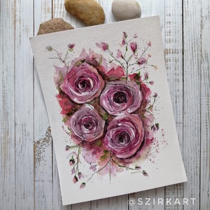 Rózsák, illusztráció '24x'32 - Meska.hu