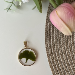 Ginkgo medál, Ékszer, Nyaklánc, Medál, Ékszerkészítés, Mindenmás, MESKA