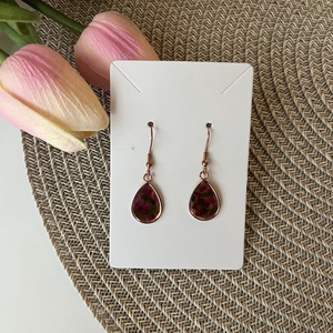 Rosegold fülbevaló virágokkal, Ékszer, Fülbevaló, Lógó fülbevaló, Ékszerkészítés, MESKA