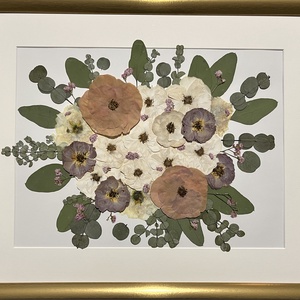 Csokor préselése, virágkép készítése - esküvő - menyasszonyi- és dobócsokor - Meska.hu