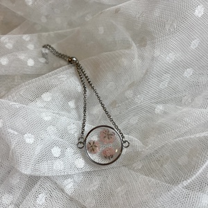 Rezgő karkötő valódi virággal, Ékszer, Karkötő, Lánc karkötő, Ékszerkészítés, MESKA