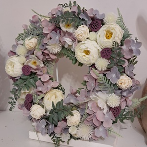 Tavaszi kopogtató, Otthon & Életmód, Dekoráció, Ajtó- és ablak dekoráció, Ajtódísz & Kopogtató, Virágkötés, MESKA