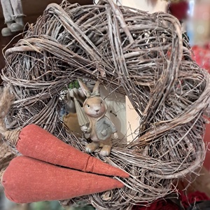 Húsvéti, tavaszi kopogtató, Otthon & Életmód, Dekoráció, Ajtó- és ablak dekoráció, Ajtódísz & Kopogtató, Virágkötés, MESKA