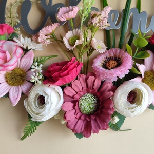 Virágos nyári ajtódísz  - otthon & életmód - dekoráció - ajtó- és ablak dekoráció - ajtódísz & kopogtató - Meska.hu