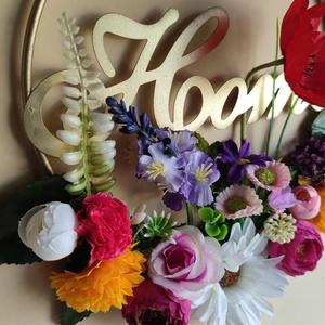 Virágos-pipacsos nyári ajtódísz  - otthon & életmód - dekoráció - ajtó- és ablak dekoráció - ajtódísz & kopogtató - Meska.hu