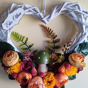 Őszi kopogtató gombás, tökös - Meska.hu