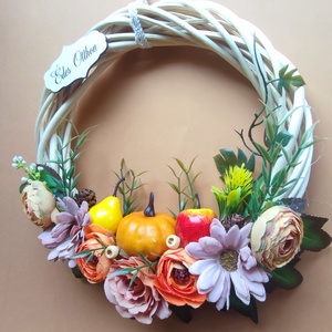 Őszi kopogtató tökkel,almákkal - otthon & életmód - dekoráció - ajtó- és ablak dekoráció - ajtódísz & kopogtató - Meska.hu Őszi kopogtató tökkel,almákkal - otthon & életmód - dekoráció - ajtó- és ablak dekoráció - ajtódísz & kopogtató - Meska.hu