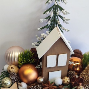 Karácsonyi dekoráció házikós - otthon & életmód - dekoráció - asztal és polc dekoráció - asztaldísz - Meska.hu