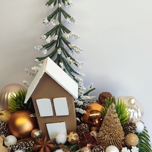 Karácsonyi dekoráció házikós - otthon & életmód - dekoráció - asztal és polc dekoráció - asztaldísz - Meska.hu