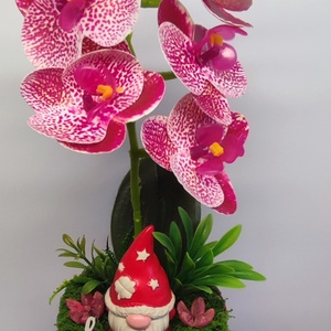 Orchidea manóval - otthon & életmód - dekoráció - asztal és polc dekoráció - asztaldísz - Meska.hu