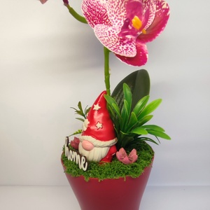 Orchidea manóval - otthon & életmód - dekoráció - asztal és polc dekoráció - asztaldísz - Meska.hu