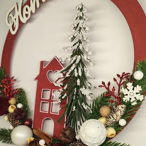 Karácsonyi kopogtató  - otthon & életmód - dekoráció - ajtó- és ablak dekoráció - ajtódísz & kopogtató - Meska.hu