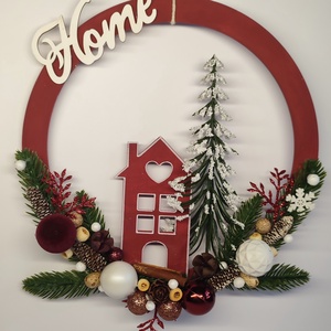 Karácsonyi kopogtató  - otthon & életmód - dekoráció - ajtó- és ablak dekoráció - ajtódísz & kopogtató - Meska.hu