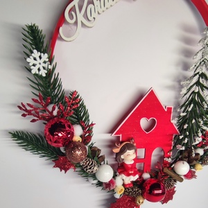 Karácsonyi ajtódísz  - otthon & életmód - dekoráció - ajtó- és ablak dekoráció - ajtódísz & kopogtató - Meska.hu