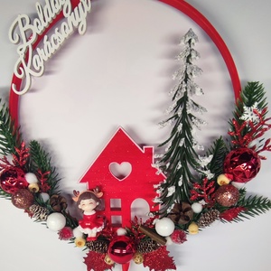 Karácsonyi ajtódísz  - otthon & életmód - dekoráció - ajtó- és ablak dekoráció - ajtódísz & kopogtató - Meska.hu