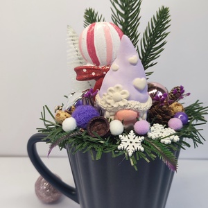 Bögrés karácsonyi manó - Meska.hu