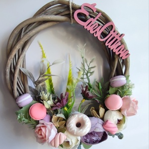 Fánkos- macaronos ajtódísz  - Meska.hu