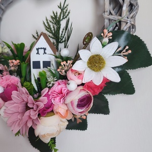 Szív alakú ajtó- és falidísz � Édes Otthon felirattal - otthon & életmód - dekoráció - ajtó- és ablak dekoráció - ajtódísz & kopogtató - Meska.hu