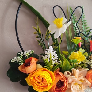 Hívogató nyuszis tavaszi  ajtódísz  - otthon & életmód - dekoráció - ajtó- és ablak dekoráció - ajtódísz & kopogtató - Meska.hu