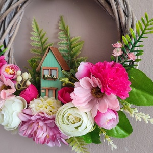 Otthon melege - házikós ajtódísz  - otthon & életmód - dekoráció - ajtó- és ablak dekoráció - ajtódísz & kopogtató - Meska.hu