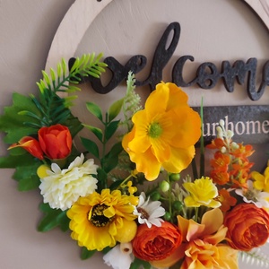 Napsütőtte üdvözlet ajtódísz - otthon & életmód - dekoráció - ajtó- és ablak dekoráció - ajtódísz & kopogtató - Meska.hu