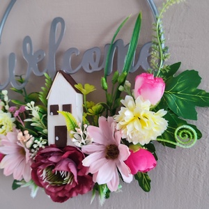 Hazaváró tavaszi ajtódísz  - otthon & életmód - dekoráció - ajtó- és ablak dekoráció - ajtódísz & kopogtató - Meska.hu