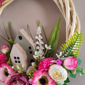 Hívogató tavaszi ajtódísz  - otthon & életmód - dekoráció - ajtó- és ablak dekoráció - ajtódísz & kopogtató - Meska.hu