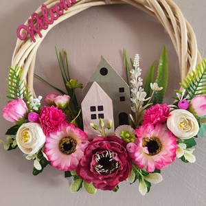 Hívogató tavaszi ajtódísz  - otthon & életmód - dekoráció - ajtó- és ablak dekoráció - ajtódísz & kopogtató - Meska.hu