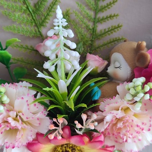 Várlak nyár ! Őzikés virágos ajtódísz  - otthon & életmód - dekoráció - ajtó- és ablak dekoráció - ajtódísz & kopogtató - Meska.hu