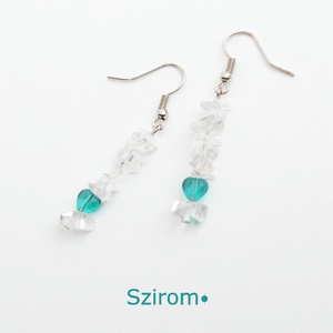 Téli szerelem - fülbevaló hegyikristállyal -  - Meska.hu