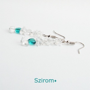 Téli szerelem - fülbevaló hegyikristállyal -  - Meska.hu