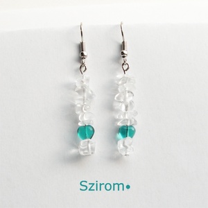 Téli szerelem - fülbevaló hegyikristállyal -  - Meska.hu