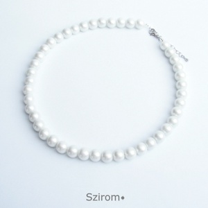 Klasszikus fehér gyöngysor  -  - Meska.hu