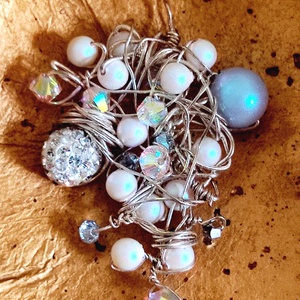 Swarovski kristályos medál, Ékszer, Nyaklánc, Medál, Ékszerkészítés, MESKA